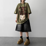バード オーバーサイズ フィット フラワー ショートスリーブ Tシャツ
