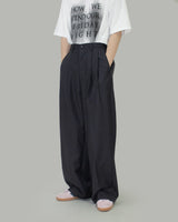 Sivenツータックワイドスラックス