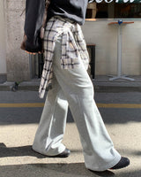[ORIGINAL] Flat semi-bootcut training pants