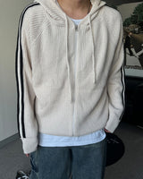 CB Track Knit Hood Zip-up (4C)