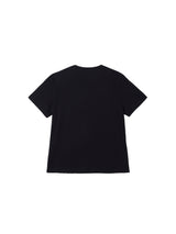 6CRAYON ブラックボックスフィットTシャツ オフネック フロックプリント
