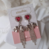 Party Ribbon Princess Piercing - Rosepink/Silver Color