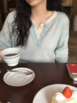 [MADE] Rules Button Henley Neck Knit