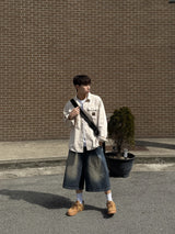 PEAR BASIC BERMUDA DENIM