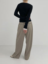 Ray Buckle Wrap Knit