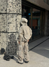 [UNISEX] Vintage Washing Cargo Wide Pants