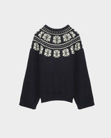 Nordic snow flake knit