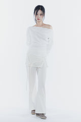 JENNIE BUTTONED TOP ivory