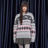 ドルフィンヘアリーグラフィックニット