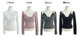 Zia Lace Strap Ribbed Knit 