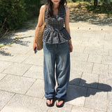 Hedish Summer Wide Denim Pants Jeans 1 Color