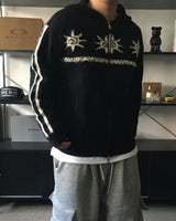 HX モヘアトラックニットジップアップ (3C)