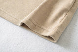 Elin U-Neck Slim Cap Tee