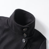 Vero High Neck Belted Short Coat 233617679