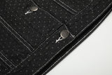 Raina Dot Stitch Denim Jacket