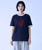 ドローイング ラフ リンガー Tシャツ- 4カラー