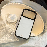 マザーオブパール フィッシュ ゴールドフレーム マグネティック iPhone ケース
