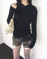 Cross pocket shorts