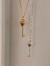 Knock heart key Necklace