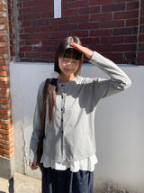 26SS★ [BAONHAUS] Tier Frill Cardigan