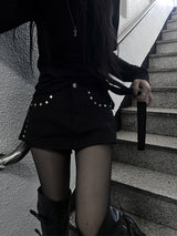 rivet unique skirt pants (2color)