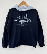 カラーレーションバケーションフーディーTシャツ💙🤍🖤3カラー