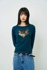 BABY ANGEL PRINTED WOMAN LONGSLEEVE T-SHIRT
