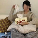 【MADE】 キャンディリボンティッシュケース (ivory)