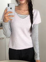 Birken Stripe Square Slim T-Shirt