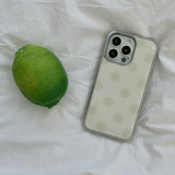 [MADE] Dot silver epoxy case(ivorygreen)