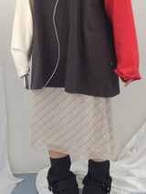 Shea Checkered A-skirt