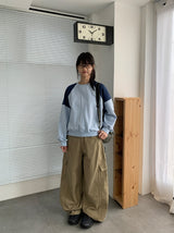ダディンカーゴワイドカットコットンパンツ