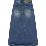 Denim Long Skirt Blue