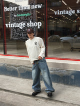 No.1686 twin emblem KNIT T