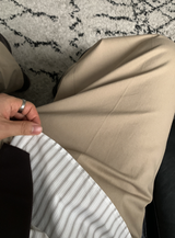 No-Mace Back Banding Cotton Ton-Chin-Wide Pants