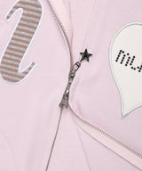 I LOVE MUSIC ジップアップフーディー ピンク(CV2FFUM481A)