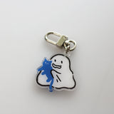 Ghost and cat keyring