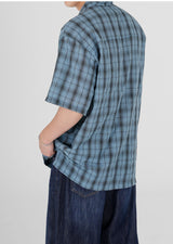 SUNSET TARTAN OPEN COLLAR SHIRT'S