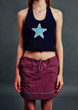  NYLON SKIRT PURPLE