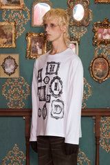 FRAME LOGO LONG SLEEVE T SHIRT / WHITE