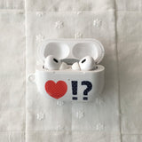 Heart polka-dot red glossy AirPods case