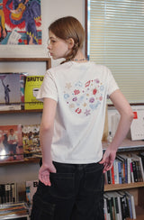 Ocean Love Crop Short Sleeve Tee