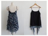 GHOST BLOOM FLOWER CHIFFON FRILL DRESS