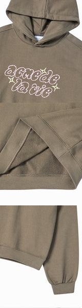 25FW WOMAN トゥインクルクロップフーディー ココア