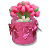 Fuzzy Pot_Ribbon_Hot pink (Hot pink)