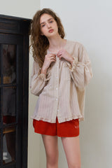 Light stripe shirt_beige