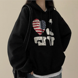 LOVE American flag hood [Fleece]