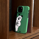 コーヒーグリーンハードスマートフォンケース