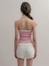 Ribbed Halter Top_Pink