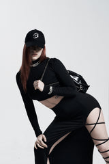 Logo symbol ball cap - black